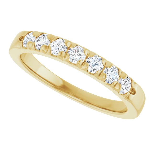 14K White Gold Diamond Anniversary Band with 1/10 CTW Natural Diamonds