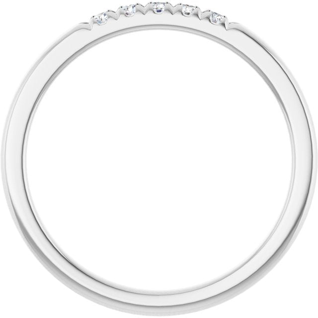 14K White Gold Diamond Anniversary Band with .07 CTW Natural Diamonds