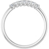 Platinum 5/8 CTW Natural Diamond Elegance Anniversary Band