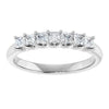 Platinum 5/8 CTW Natural Diamond Elegance Anniversary Band