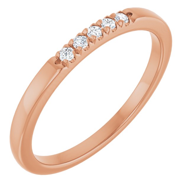 14K Gold & Platinum Lab-Grown Diamond French-Set Anniversary Band - Options Available