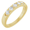 14K White .07 CTW Natural Diamond Anniversary Band