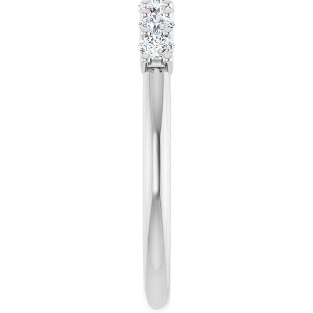 Platinum 5/8 CTW Natural Diamond Elegance Anniversary Band