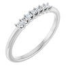 Platinum 5/8 CTW Natural Diamond Anniversary Band