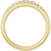 14K White .07 CTW Natural Diamond Anniversary Band