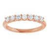 Platinum 5/8 CTW Natural Diamond Elegance Anniversary Band