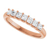 Platinum 5/8 CTW Natural Diamond Elegance Anniversary Band