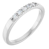 14K White .07 CTW Natural Diamond Anniversary Band