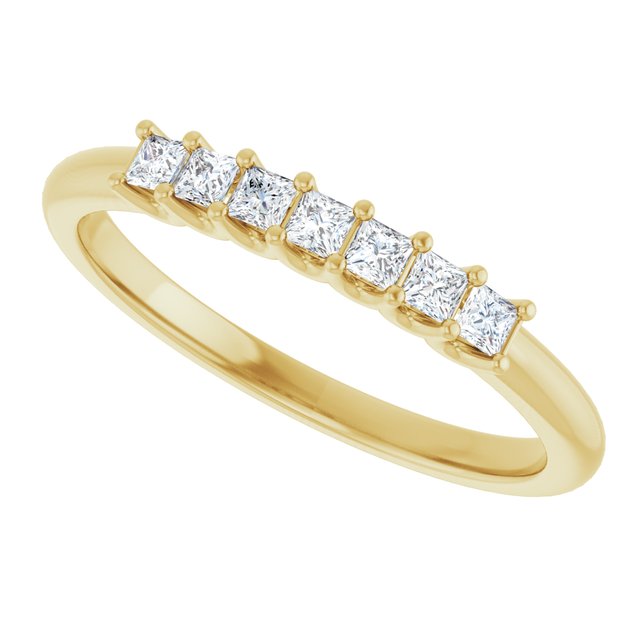 Platinum 5/8 CTW Natural Diamond Elegance Anniversary Band