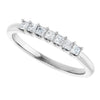 Platinum 5/8 CTW Natural Diamond Anniversary Band