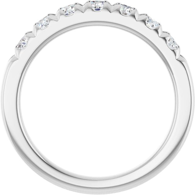 14K White Gold Diamond Anniversary Band with 1/10 CTW Natural Diamonds