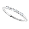 Platinum 5/8 CTW Natural Diamond Anniversary Band