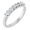 Platinum 5/8 CTW Natural Diamond Elegance Anniversary Band