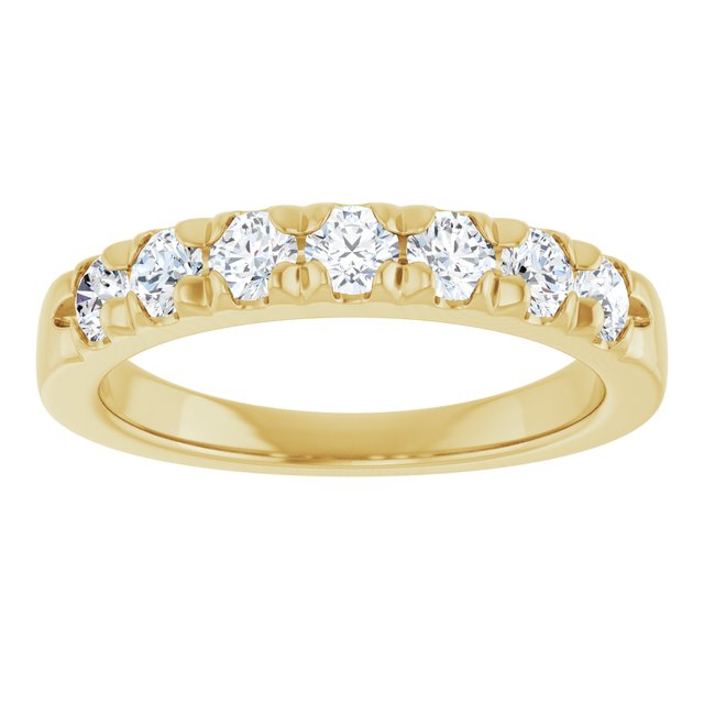 14K White 1/10 CTW Natural Diamond Anniversary Band