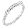 Platinum 5/8 CTW Natural Diamond Anniversary Band