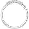 Platinum 5/8 CTW Natural Diamond Anniversary Band