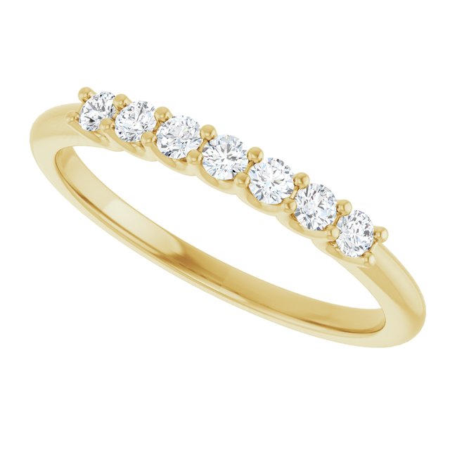 Platinum 5/8 CTW Natural Diamond Elegance Anniversary Band