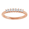 Platinum 5/8 CTW Natural Diamond Elegance Anniversary Band