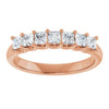 Platinum 5/8 CTW Natural Diamond Anniversary Band