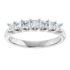 Platinum 5/8 CTW Natural Diamond Anniversary Band