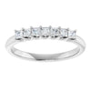 Platinum 5/8 CTW Natural Diamond Anniversary Band