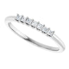 Platinum 5/8 CTW Natural Diamond Elegance Anniversary Band