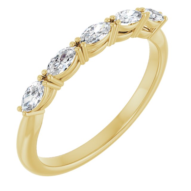 14K Gold Lab-Grown Diamond Anniversary Band - Options Available