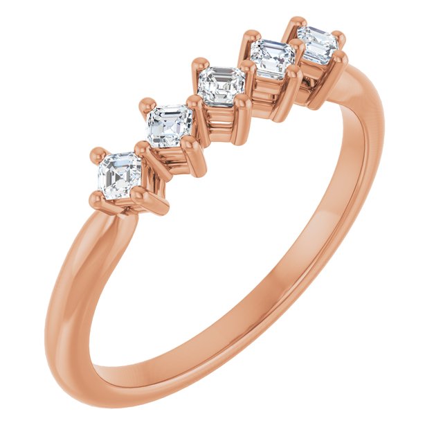 14K Gold & Platinum Natural Diamond Anniversary Band - Options Available