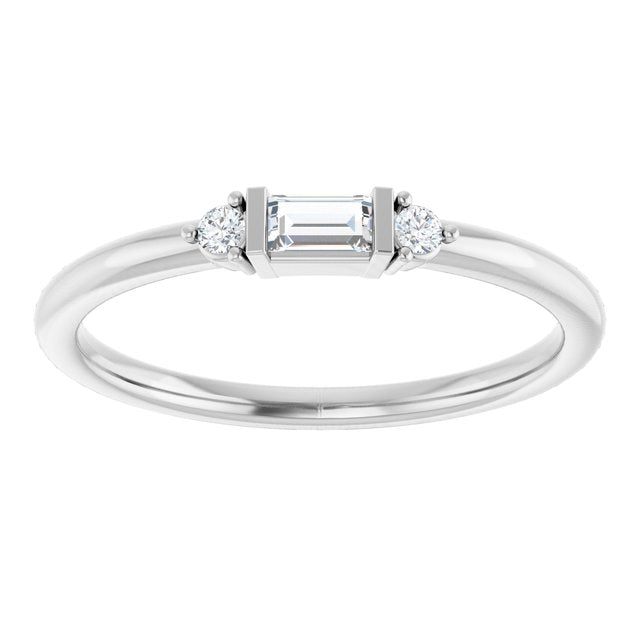 14K Gold Diamond Stackable Ring - Options Available