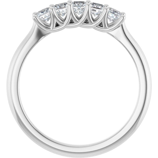 Elegant 14K White Gold 1/2 CTW Diamond Anniversary Ring