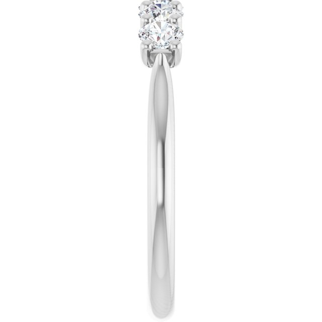 Elegant 14K White Gold 1/2 CTW Diamond Anniversary Ring