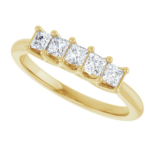 14K White 1/2 CTW Natural Diamond Anniversary Band