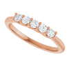 14K White 1/2 CTW Natural Diamond Anniversary Band