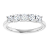 14K White 1/2 CTW Natural Diamond Anniversary Band