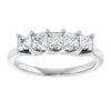 14K White 1/2 CTW Natural Diamond Anniversary Band