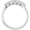 Elegant 14K White Gold 1/2 CTW Diamond Anniversary Ring