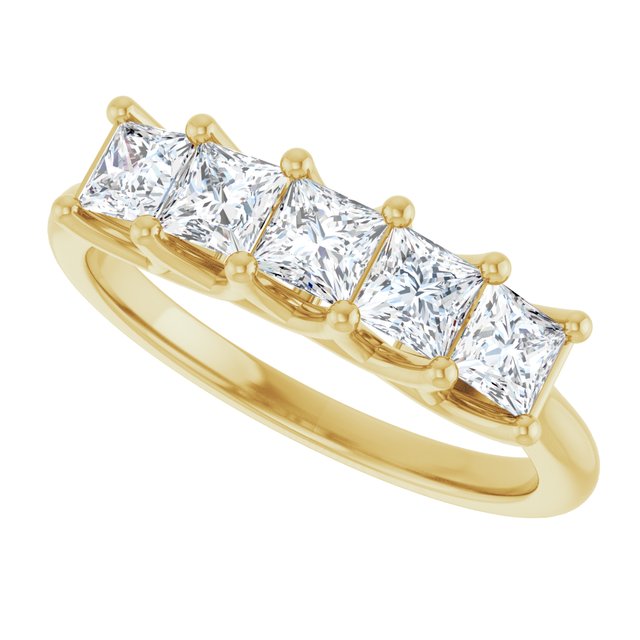 14K White 1/2 CTW Natural Diamond Anniversary Band