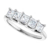 Elegant 14K White Gold 1/2 CTW Diamond Anniversary Ring