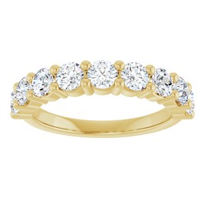 14K White Gold Diamond Anniversary Band â€“ 1/8 CTW Natural Sparkle