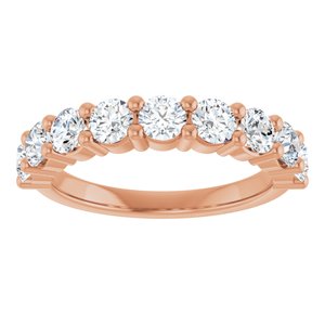 14K White 1/8 CTW Natural Diamond Anniversary Band