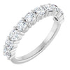 14K White 1/8 CTW Natural Diamond Anniversary Band