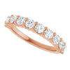 14K White 1/8 CTW Natural Diamond Anniversary Band