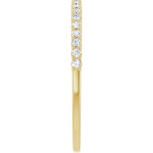 14K White 1/8 CTW Natural Diamond Anniversary Band