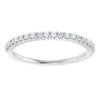 14K White 1/8 CTW Natural Diamond Anniversary Band