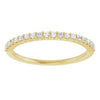 14K White 1/8 CTW Natural Diamond Anniversary Band