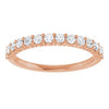 14K White 1/8 CTW Natural Diamond Anniversary Band