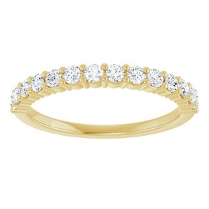 14K White 1/8 CTW Natural Diamond Anniversary Band