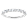 14K White Gold Diamond Anniversary Band â€“ 1/8 CTW Natural Sparkle