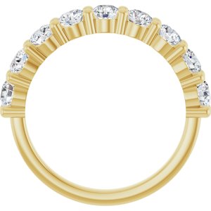 14K White 1/8 CTW Natural Diamond Anniversary Band