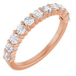 14K White 1/8 CTW Natural Diamond Anniversary Band